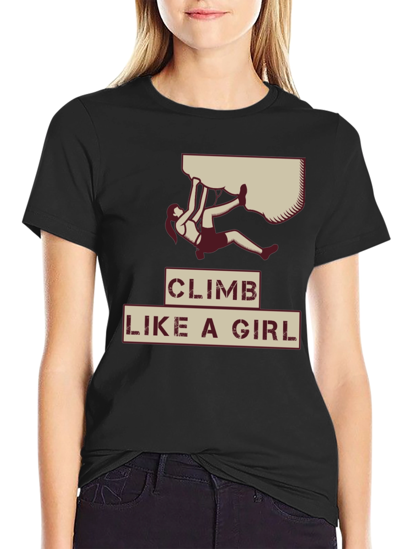 Climb Like a Girl Graphic Tee