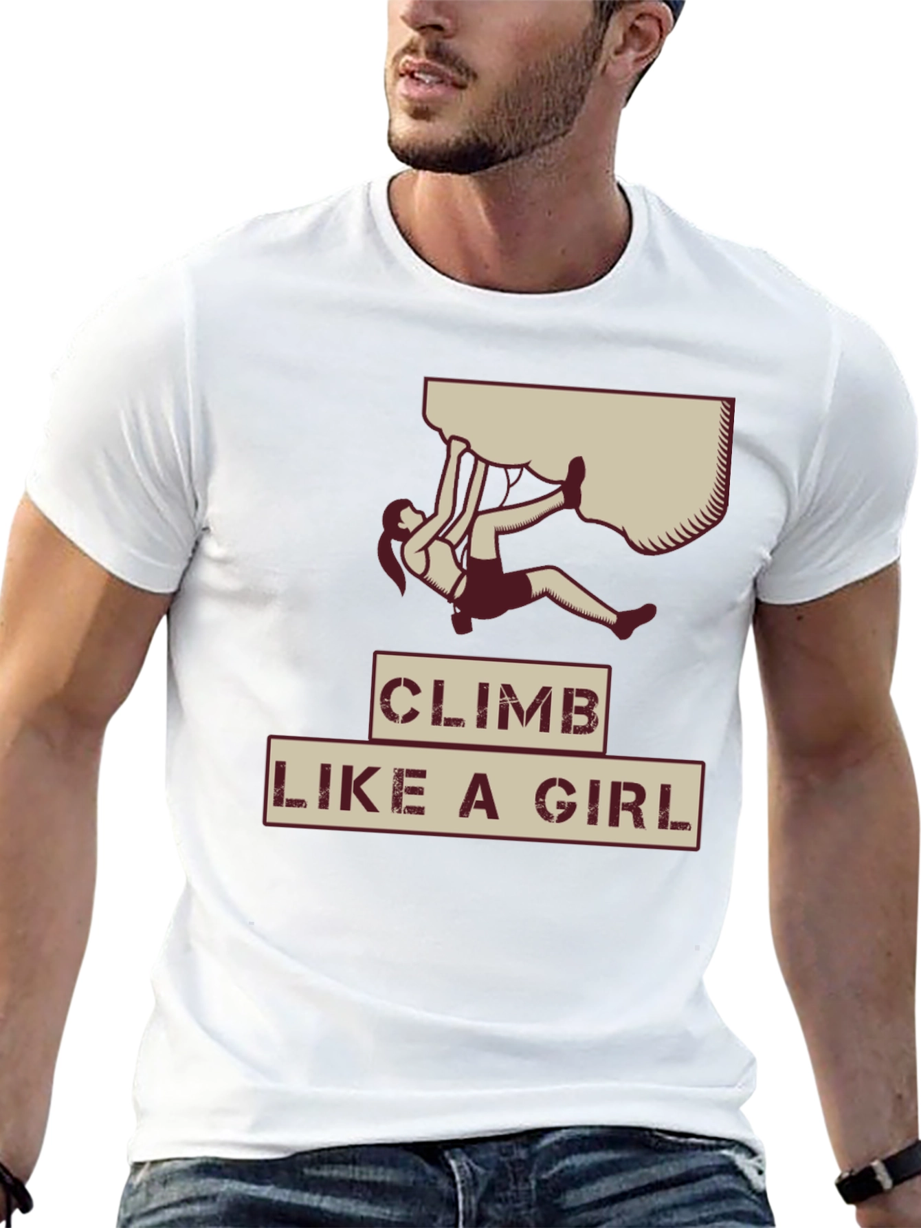 Climb Like a Girl Graphic Tee