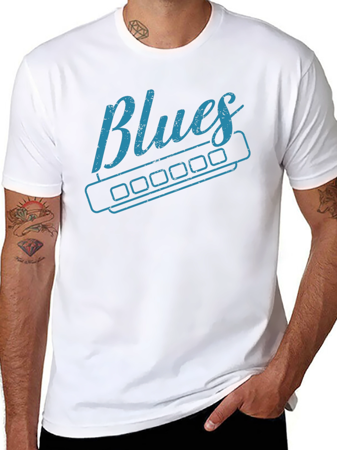 Blues Harmonica T-Shirt
