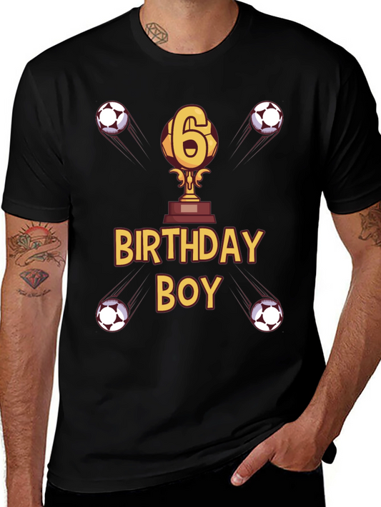 Birthday Boy Soccer T-Shirt - Age 6