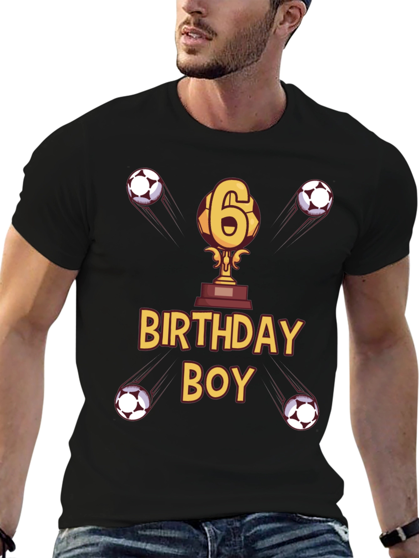 Birthday Boy Soccer T-Shirt - Age 6
