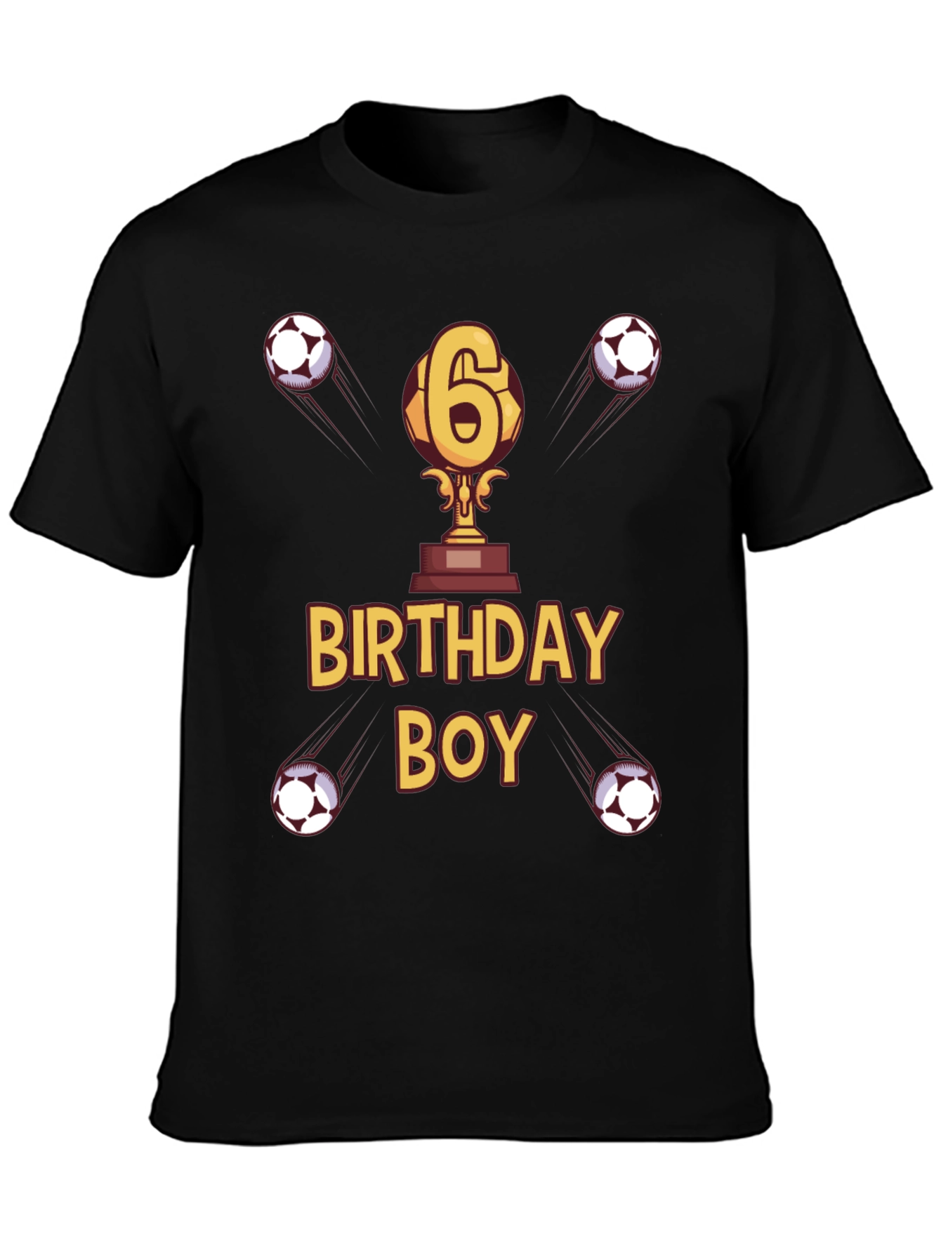 Birthday Boy Soccer T-Shirt - Age 6