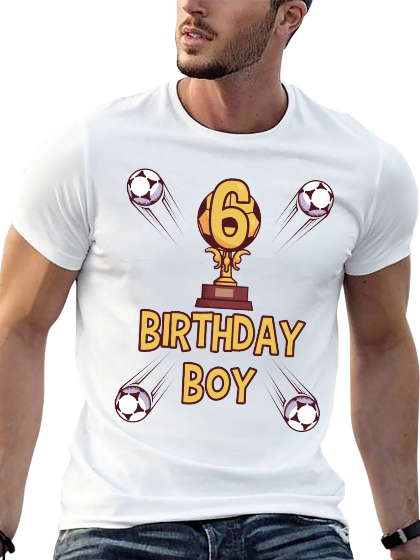 Birthday Boy Soccer T-Shirt - Age 6