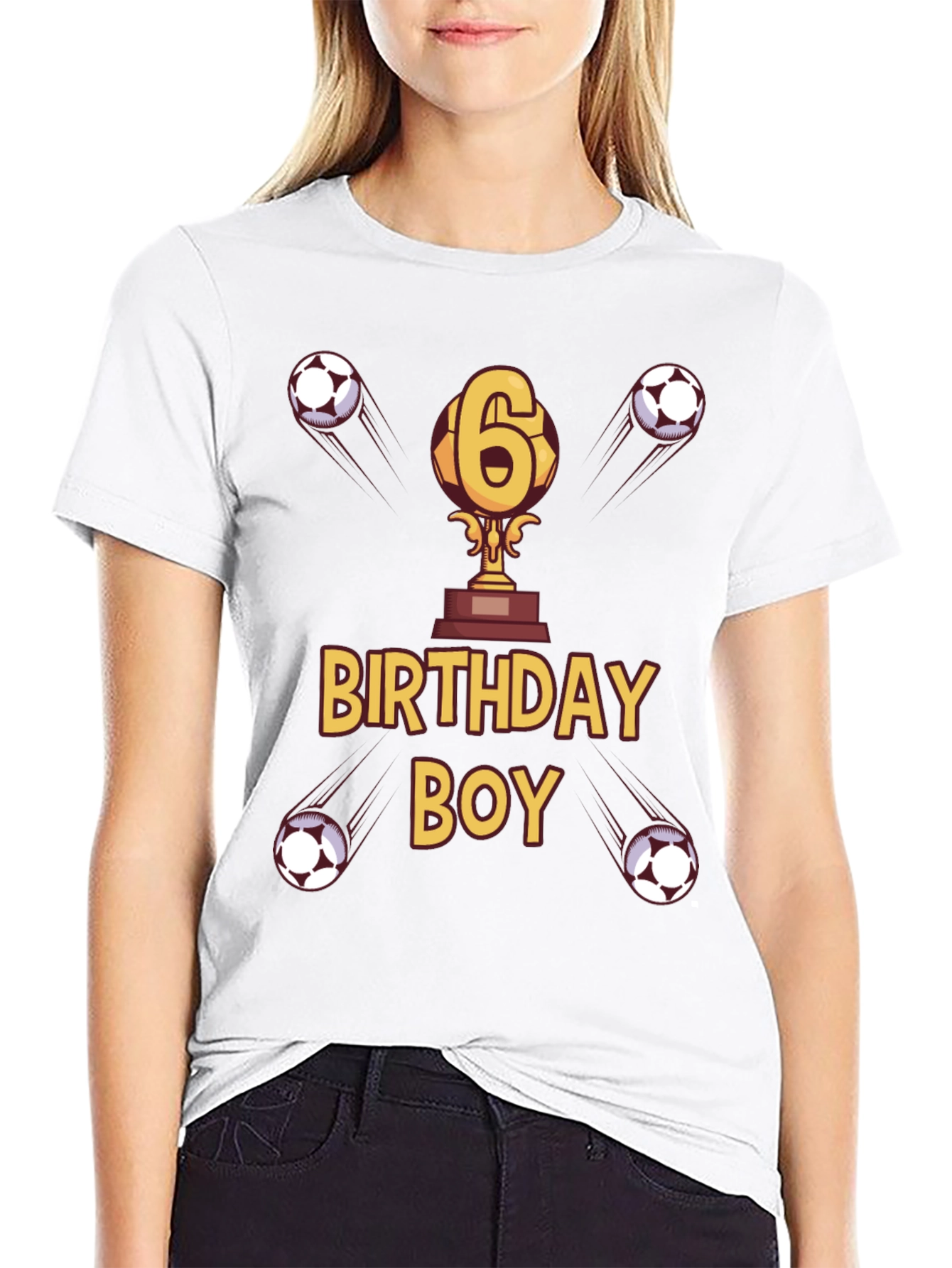 Birthday Boy Soccer T-Shirt - Age 6
