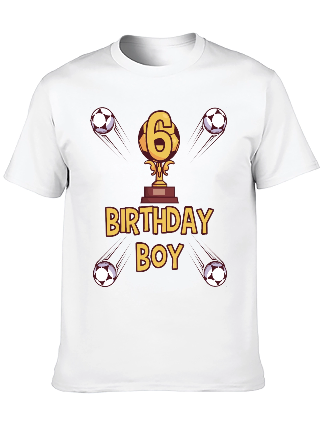 Birthday Boy Soccer T-Shirt - Age 6