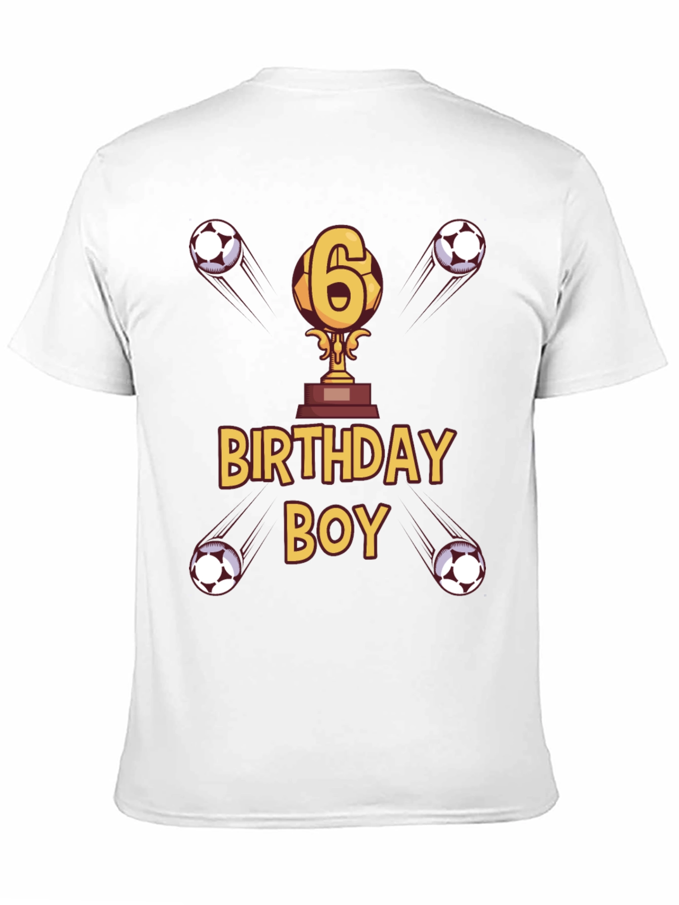 Birthday Boy Soccer T-Shirt - Age 6