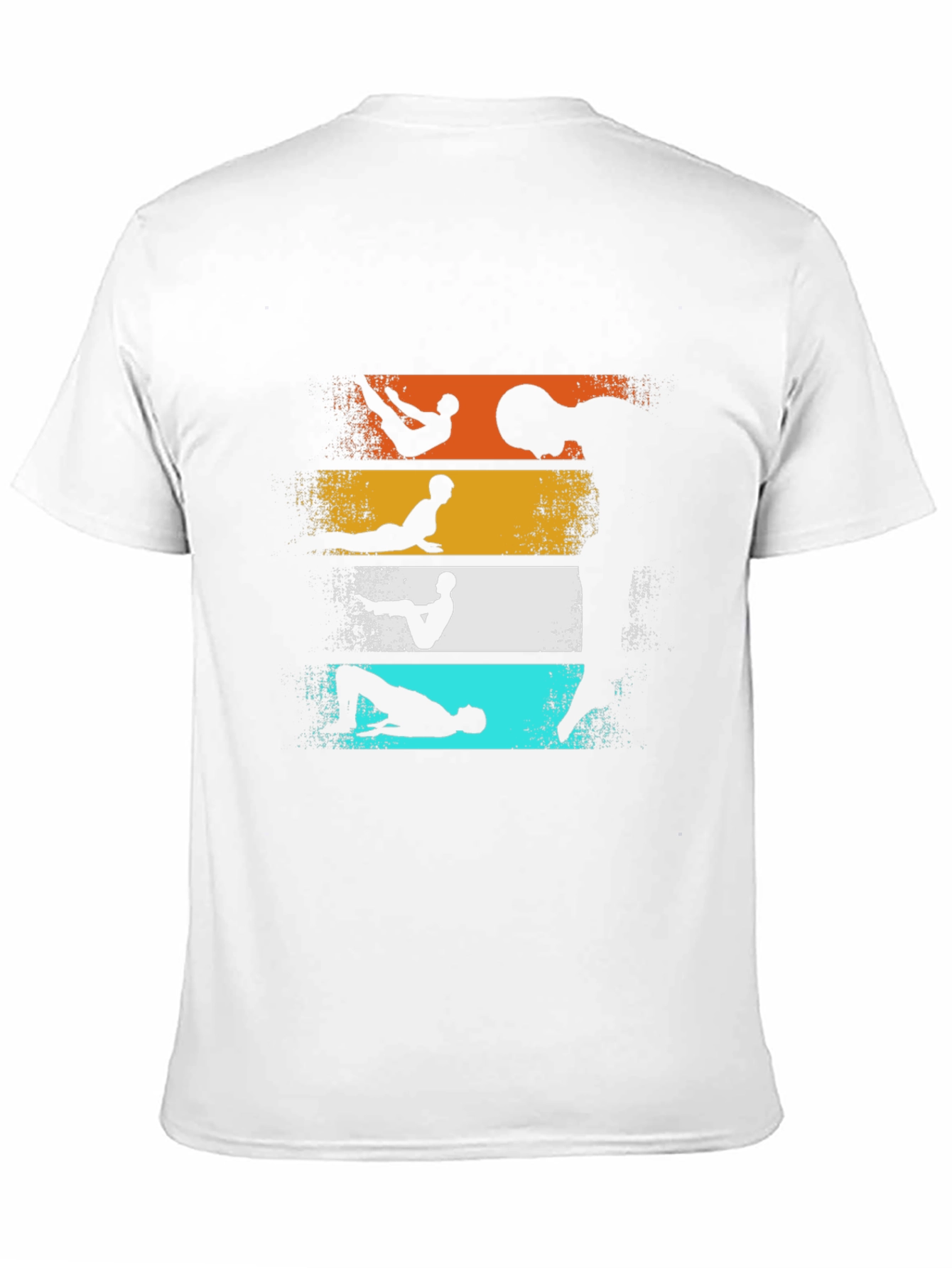 Retro Yoga Pose Graphic T-Shirt