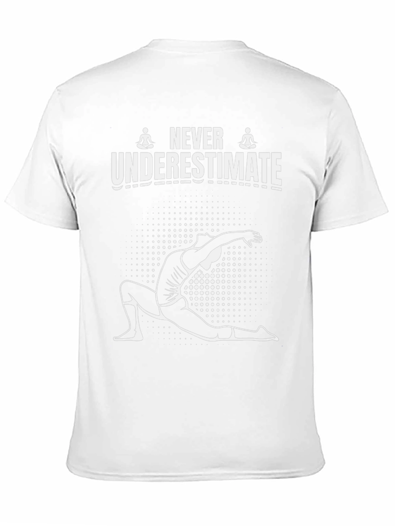 Never Underestimate Yoga Black T-Shirt
