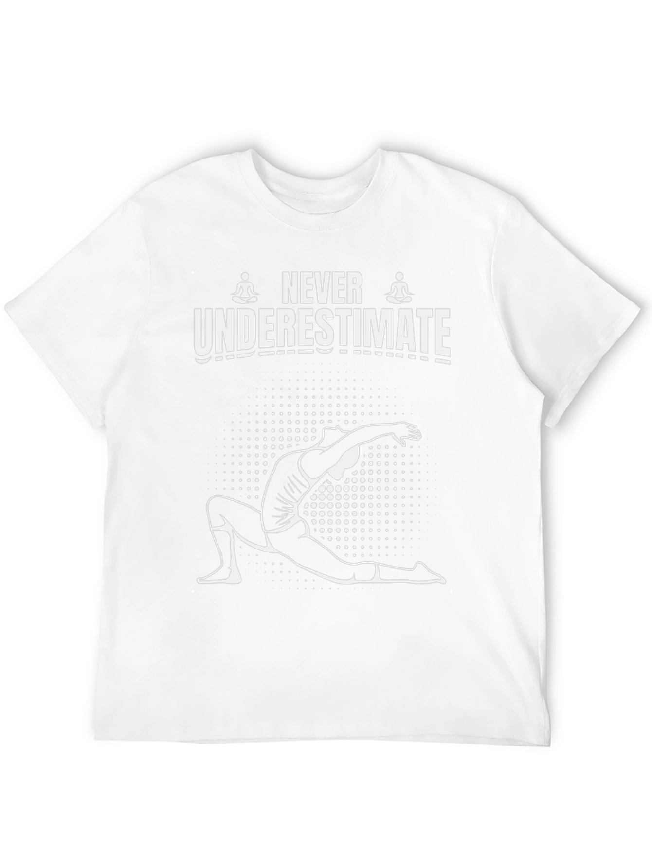 Never Underestimate Yoga Black T-Shirt