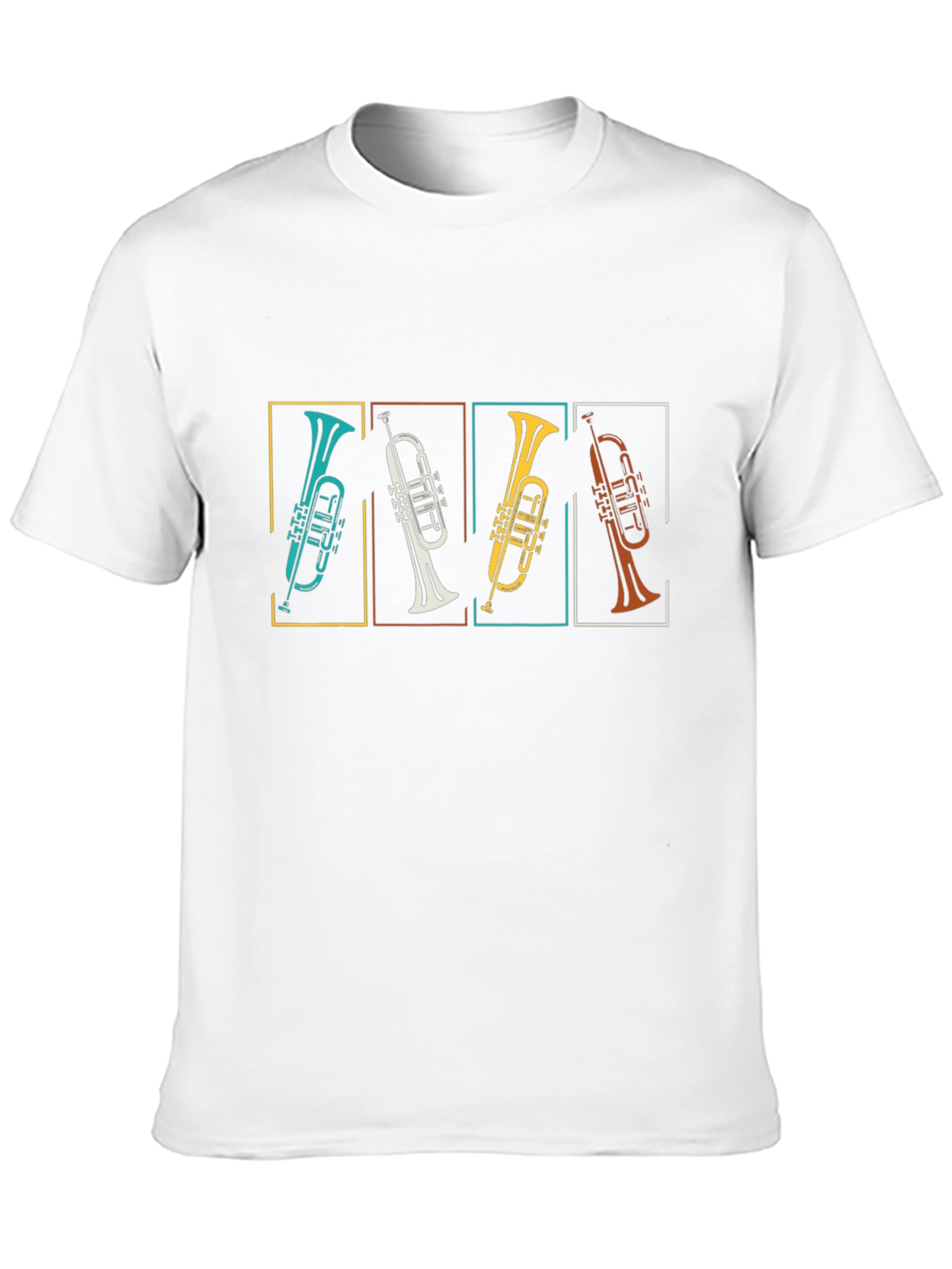 Retro Trumpet Tee - Music Lovers Gift
