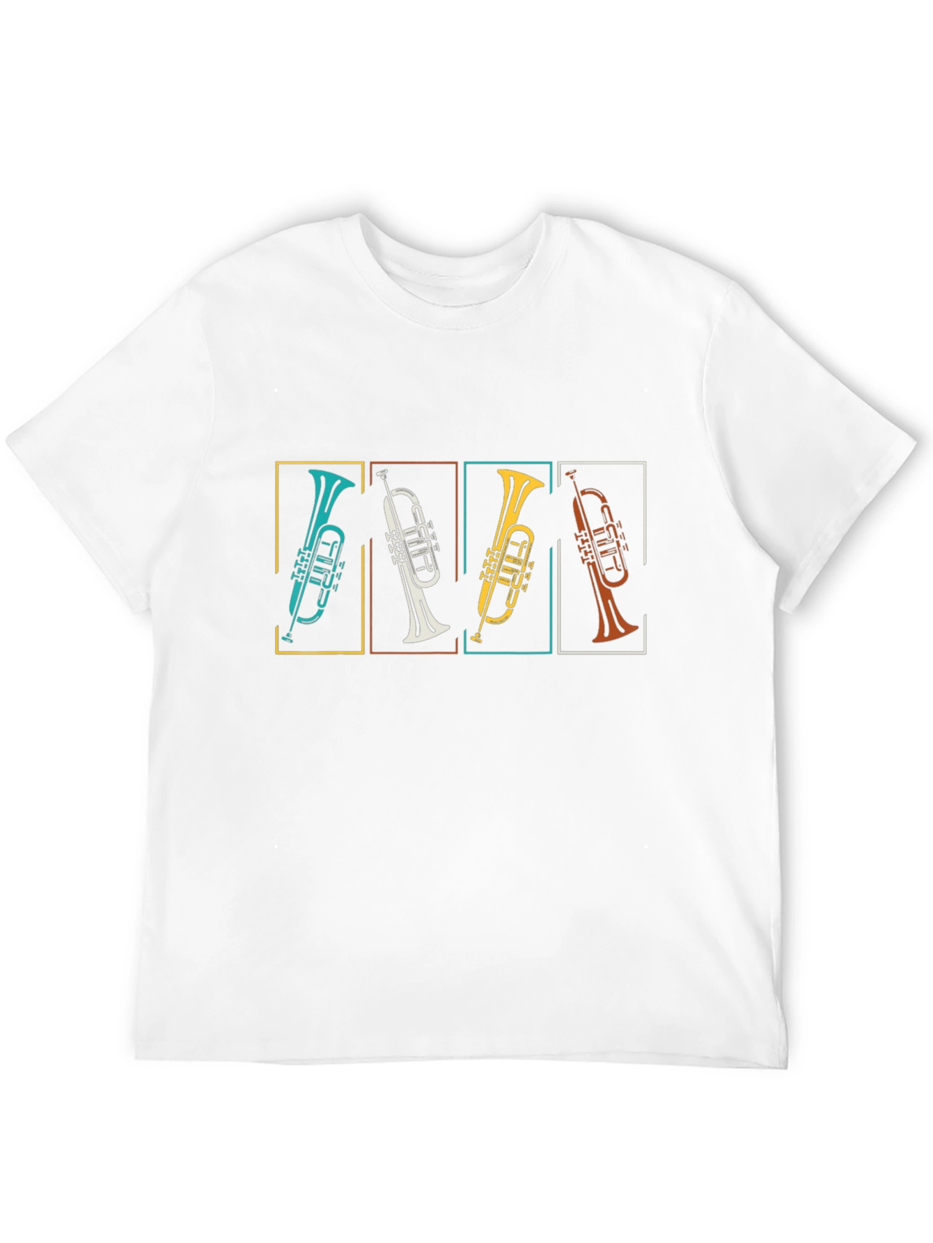 Retro Trumpet Tee - Music Lovers Gift