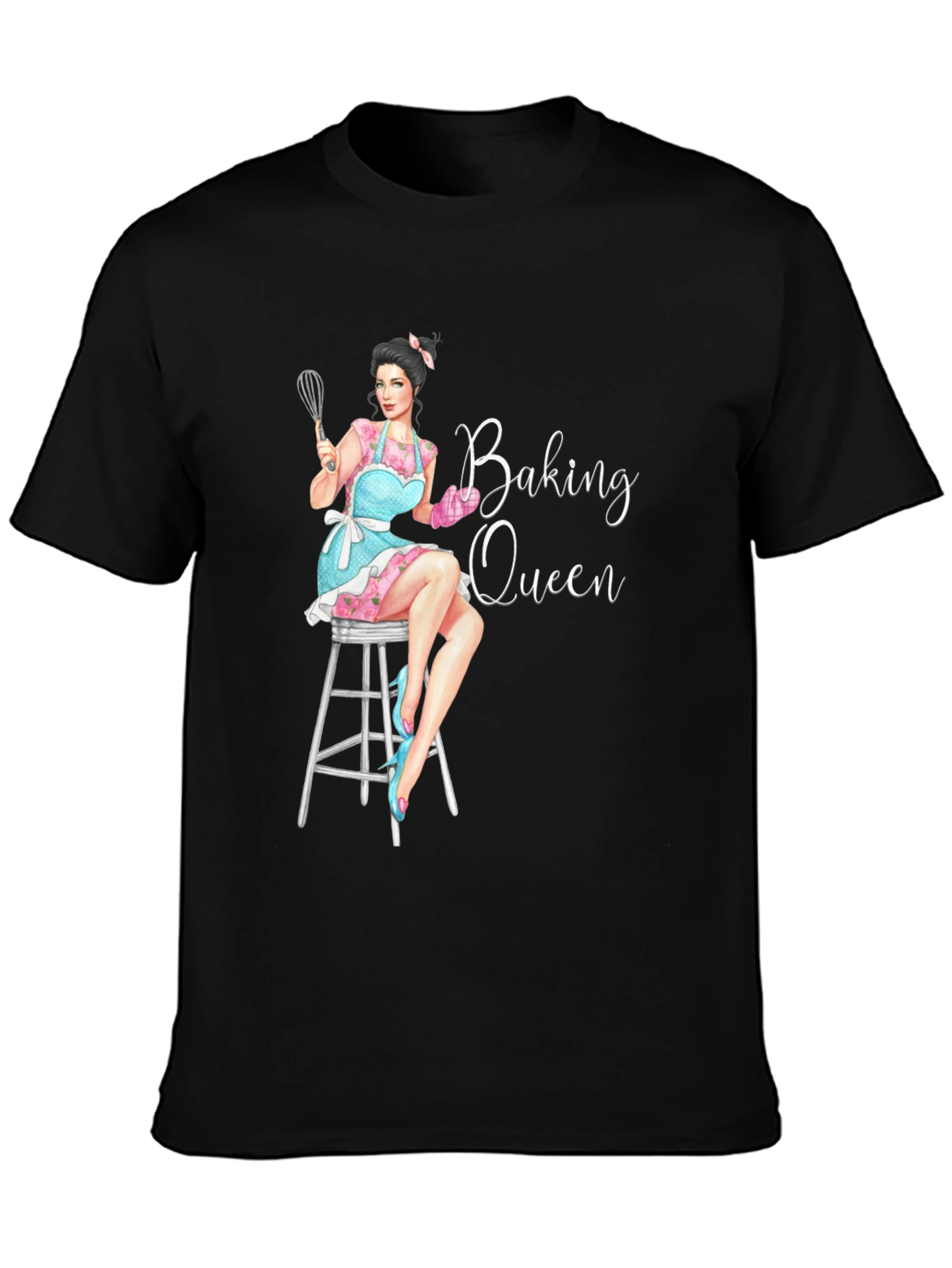 Baking Queen Graphic T-Shirt - Womens Fashion Tee