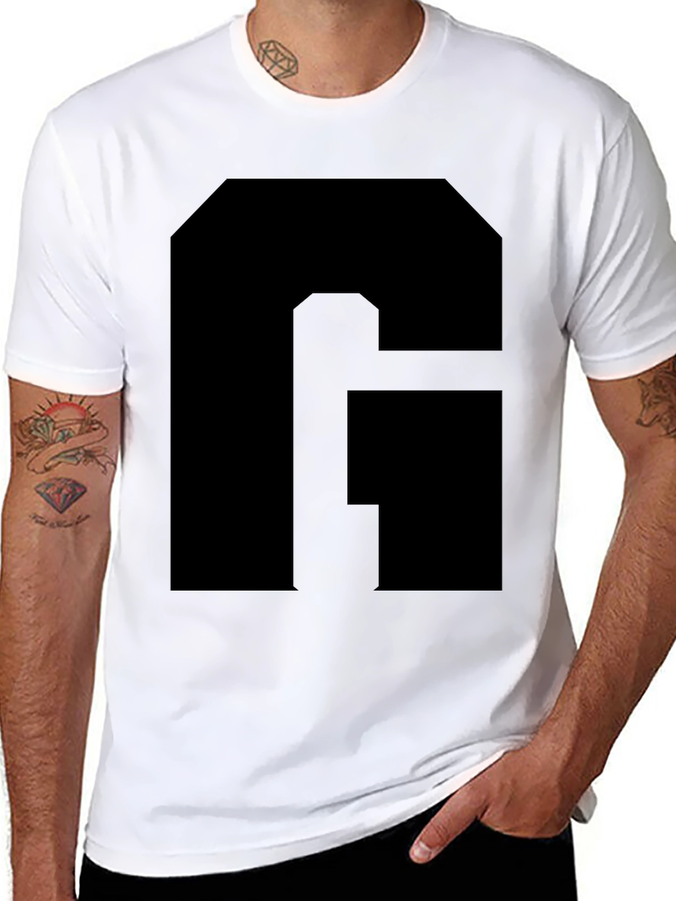 Bold Black Letter Graphic Tee - Stylish & Modern