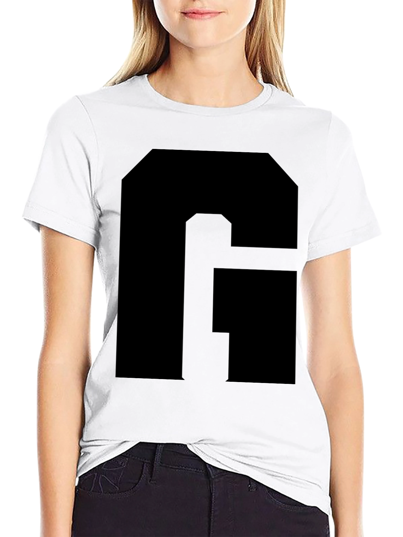 Bold Black Letter Graphic Tee - Stylish & Modern