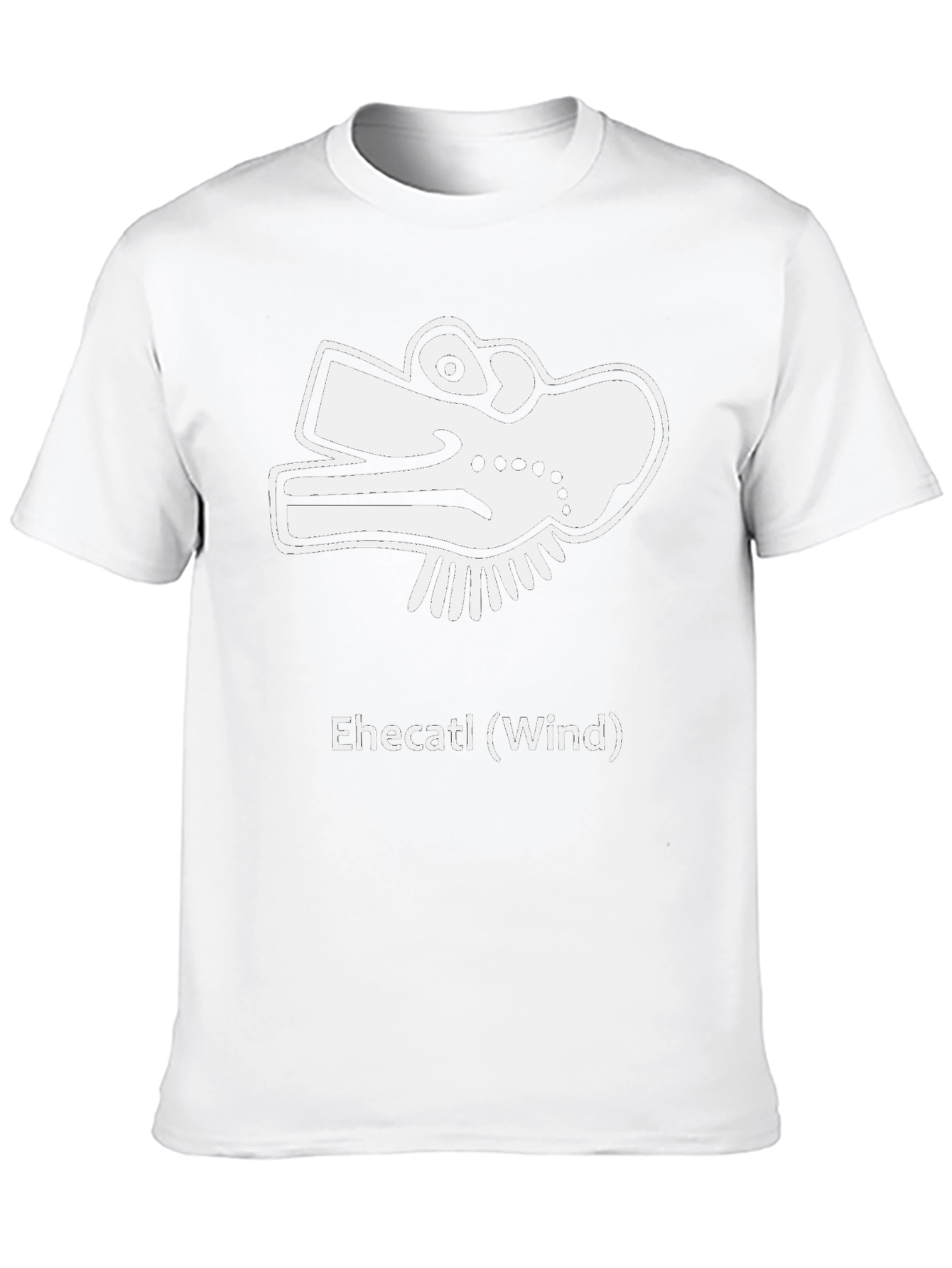 Ehecatl Wind Aztec God Black T-Shirt
