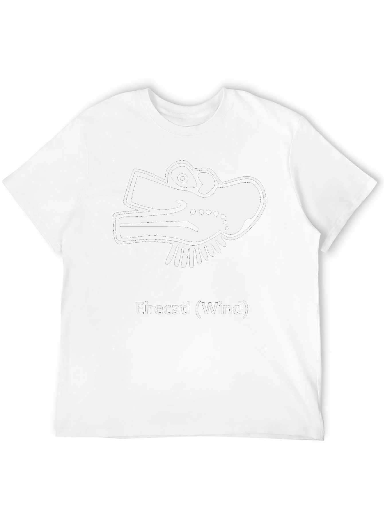 Ehecatl Wind Aztec God Black T-Shirt