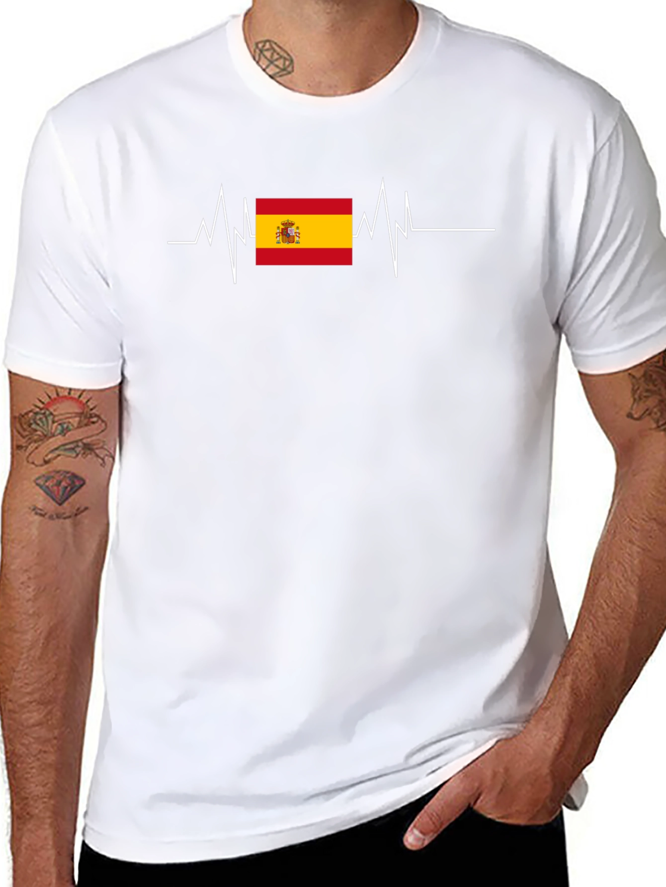 Spain Heartbeat T-Shirt - Viva España!