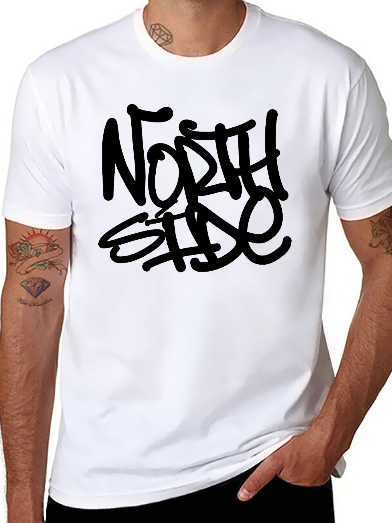North Side Graphic T-Shirt - Black