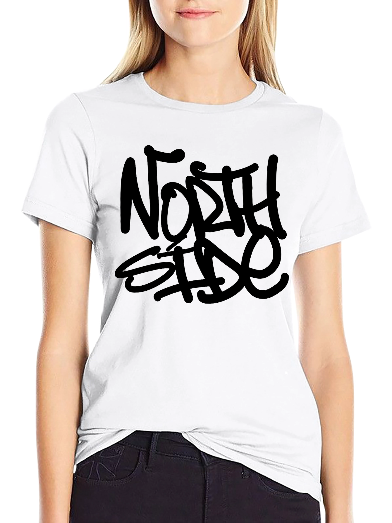 North Side Graphic T-Shirt - Black