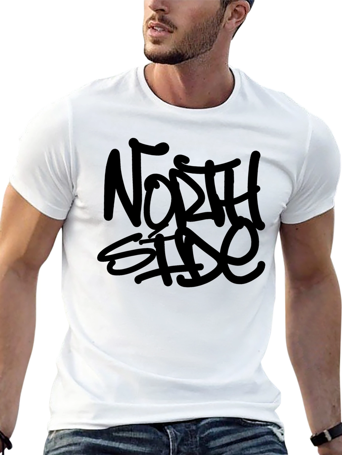 North Side Graphic T-Shirt - Black