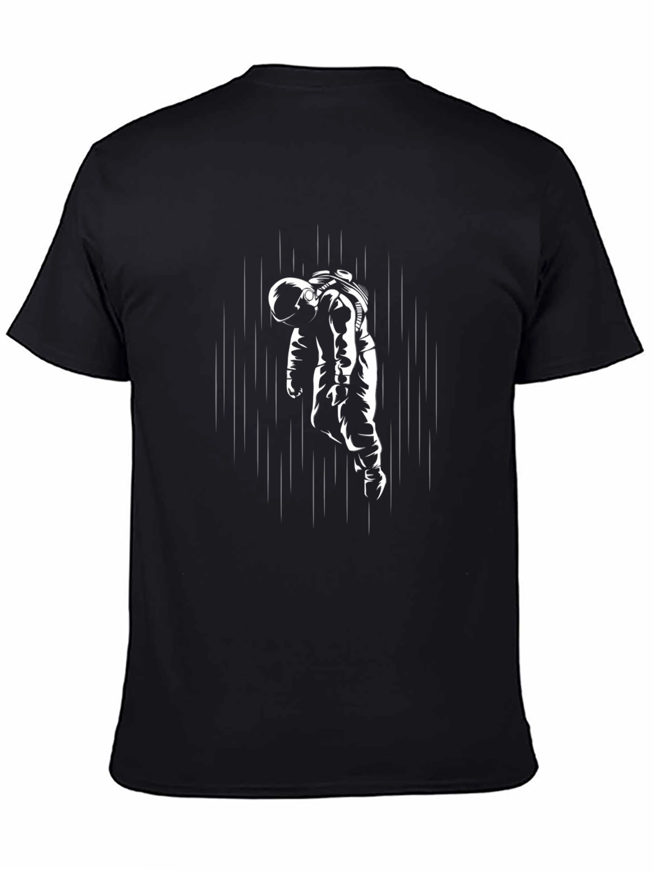 Astronaut Graphic Tee - Premium Black T-Shirt