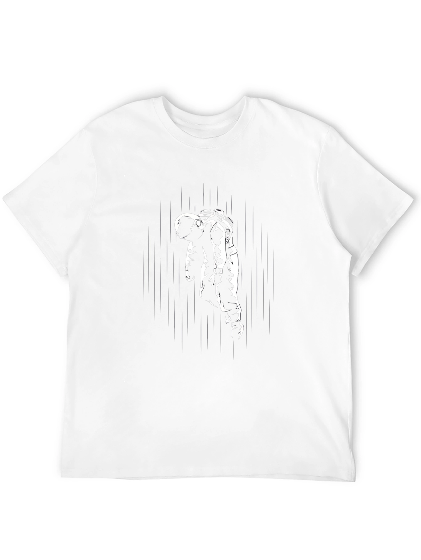 Astronaut Graphic Tee - Premium Black T-Shirt