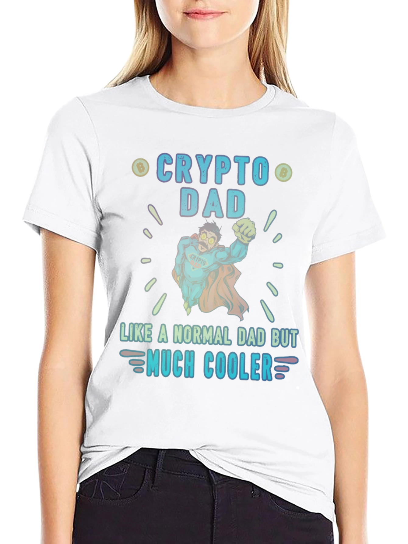Crypto Dad T-Shirt - Much Cooler Fathers Day Gift