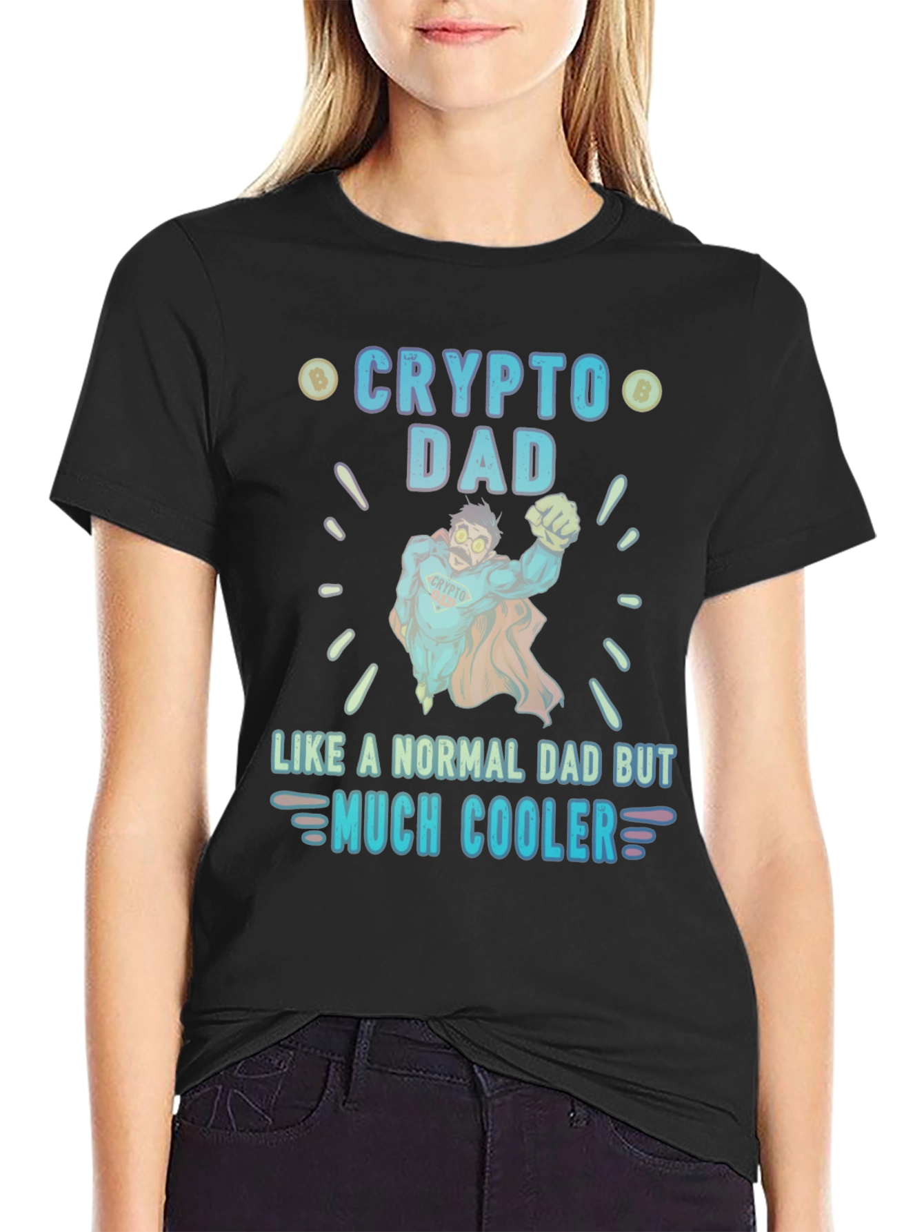 Crypto Dad T-Shirt - Much Cooler Fathers Day Gift