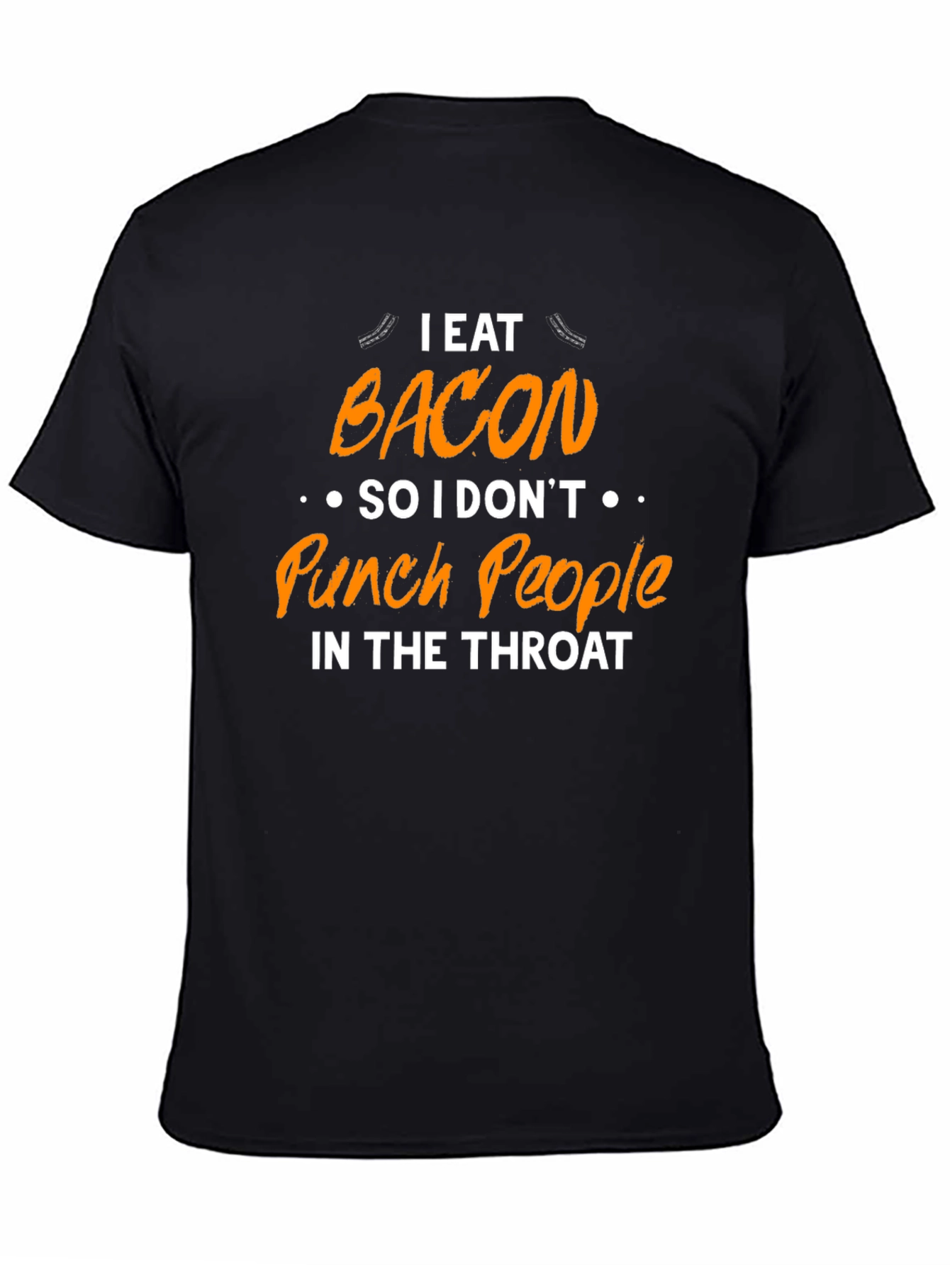 Bacon Lover T-Shirt - Dont Punch People!