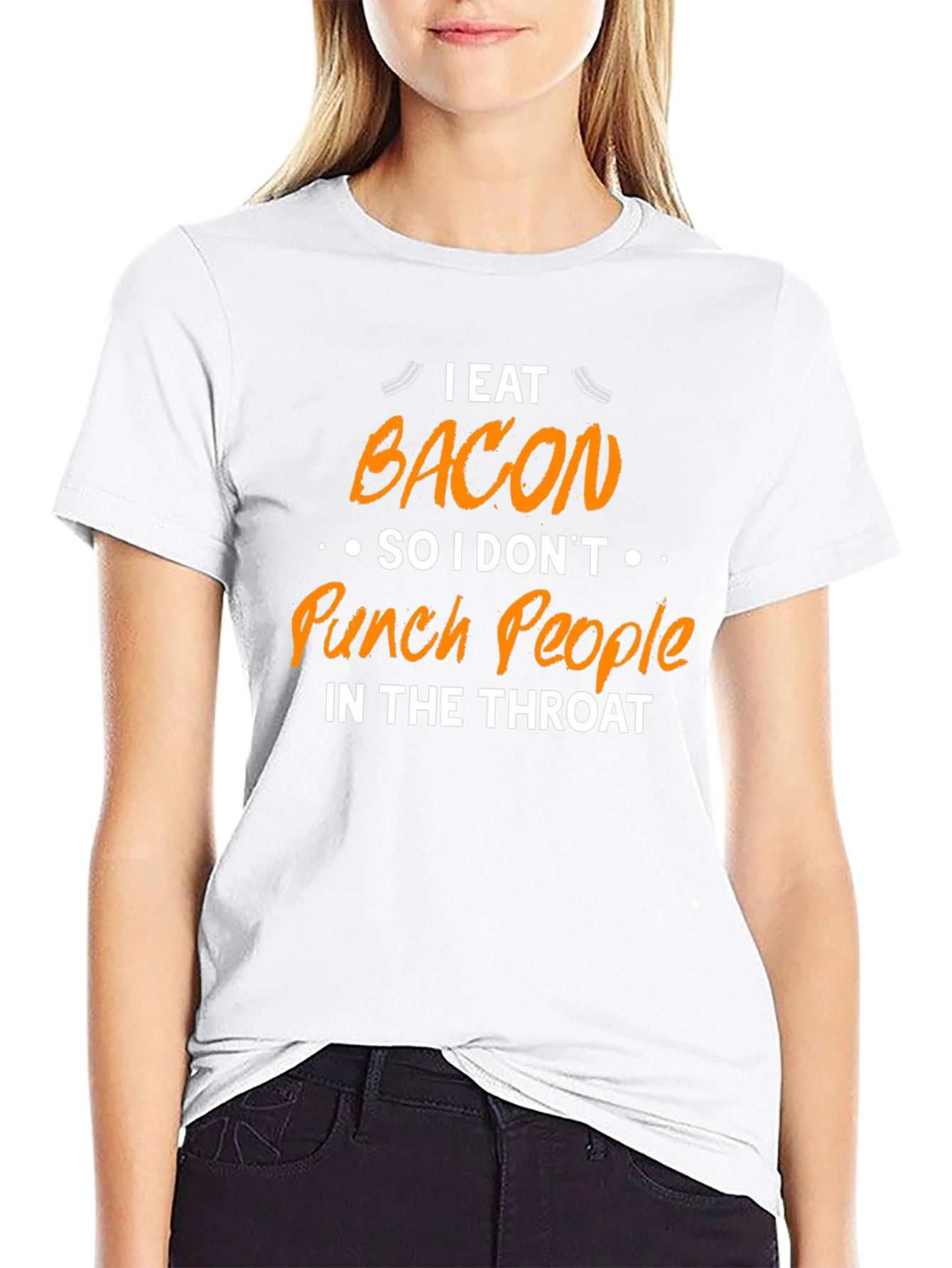 Bacon Lover T-Shirt - Dont Punch People!