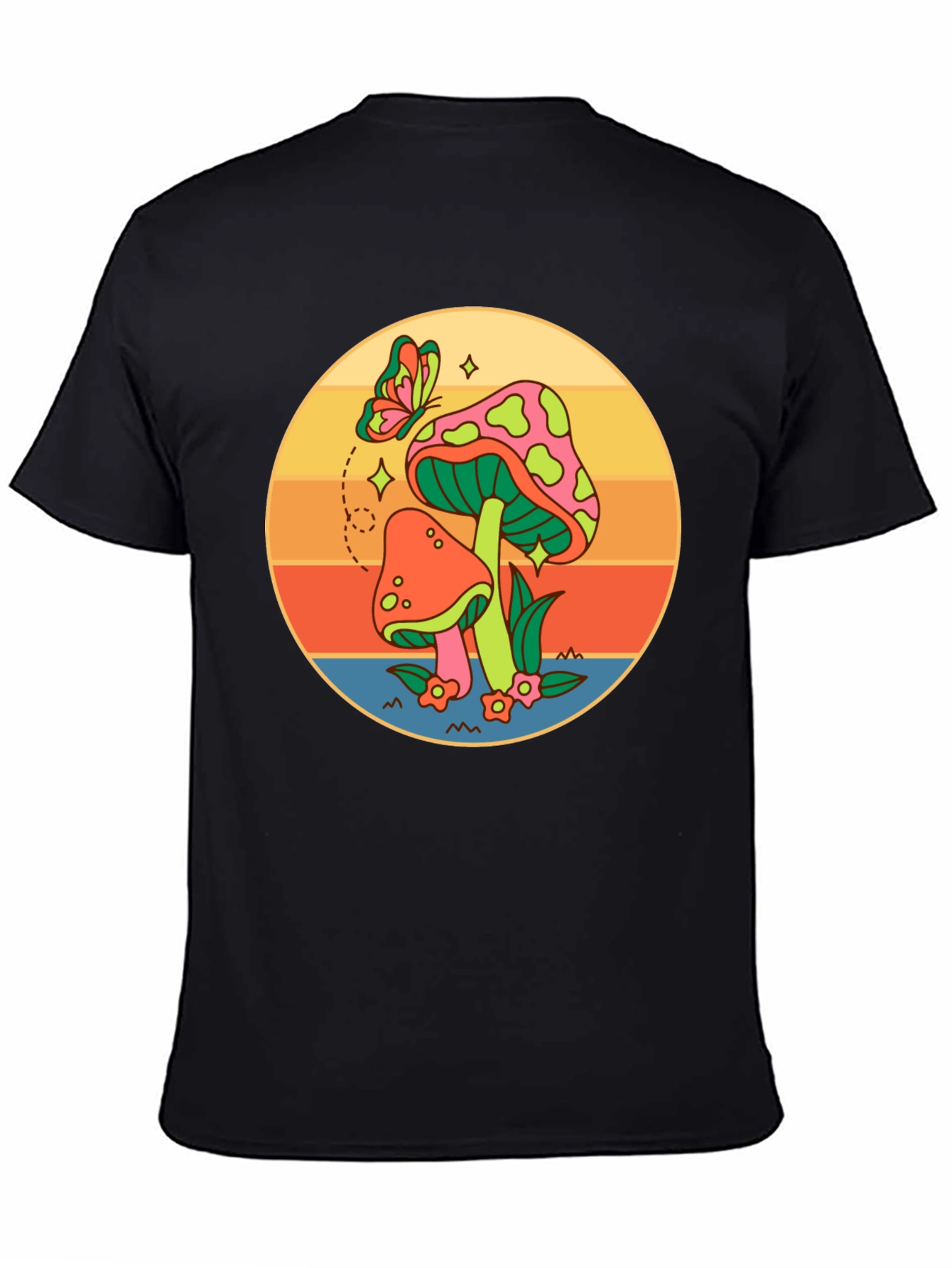 Retro Mushroom T-Shirt - Groovy Psychedelic Design