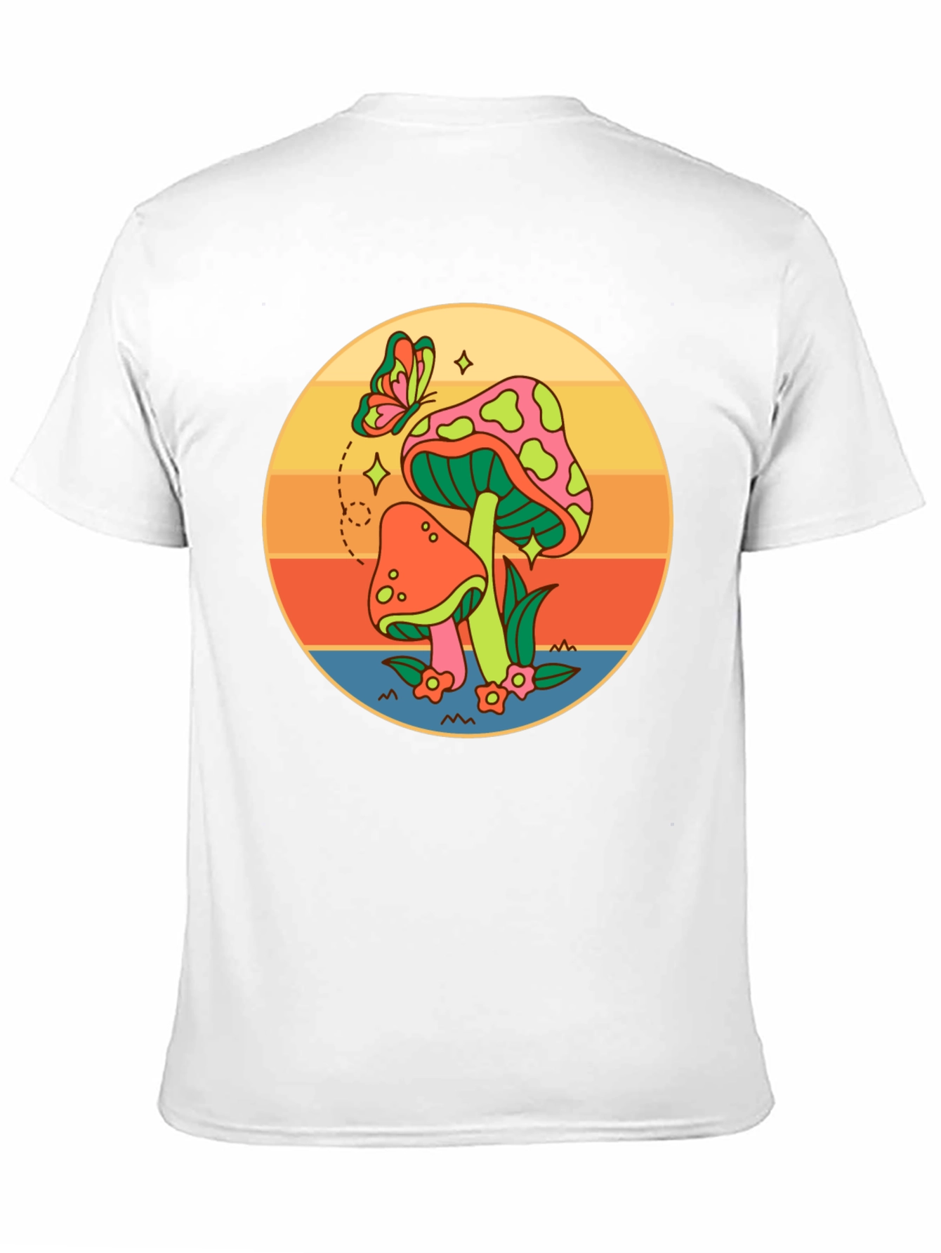 Retro Mushroom T-Shirt - Groovy Psychedelic Design
