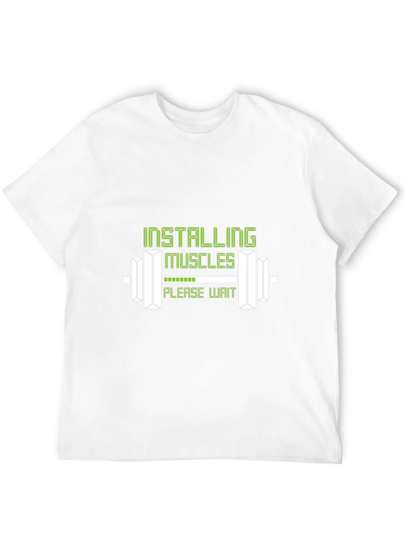 Installing Muscles Graphic Tee - Gym Humor