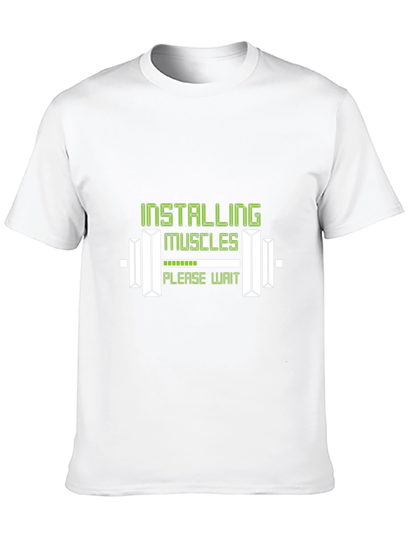 Installing Muscles Graphic Tee - Gym Humor