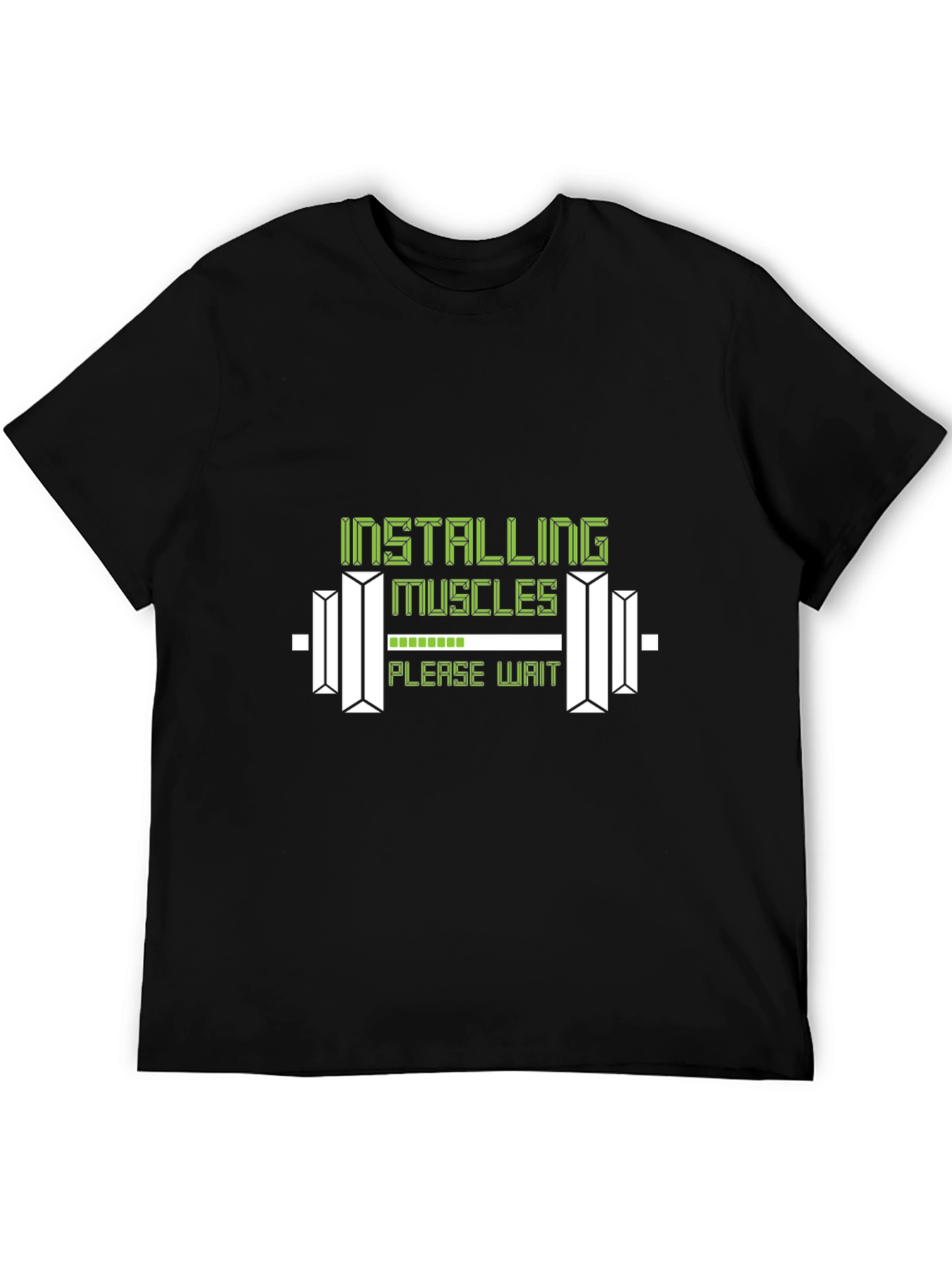 Installing Muscles Graphic Tee - Gym Humor