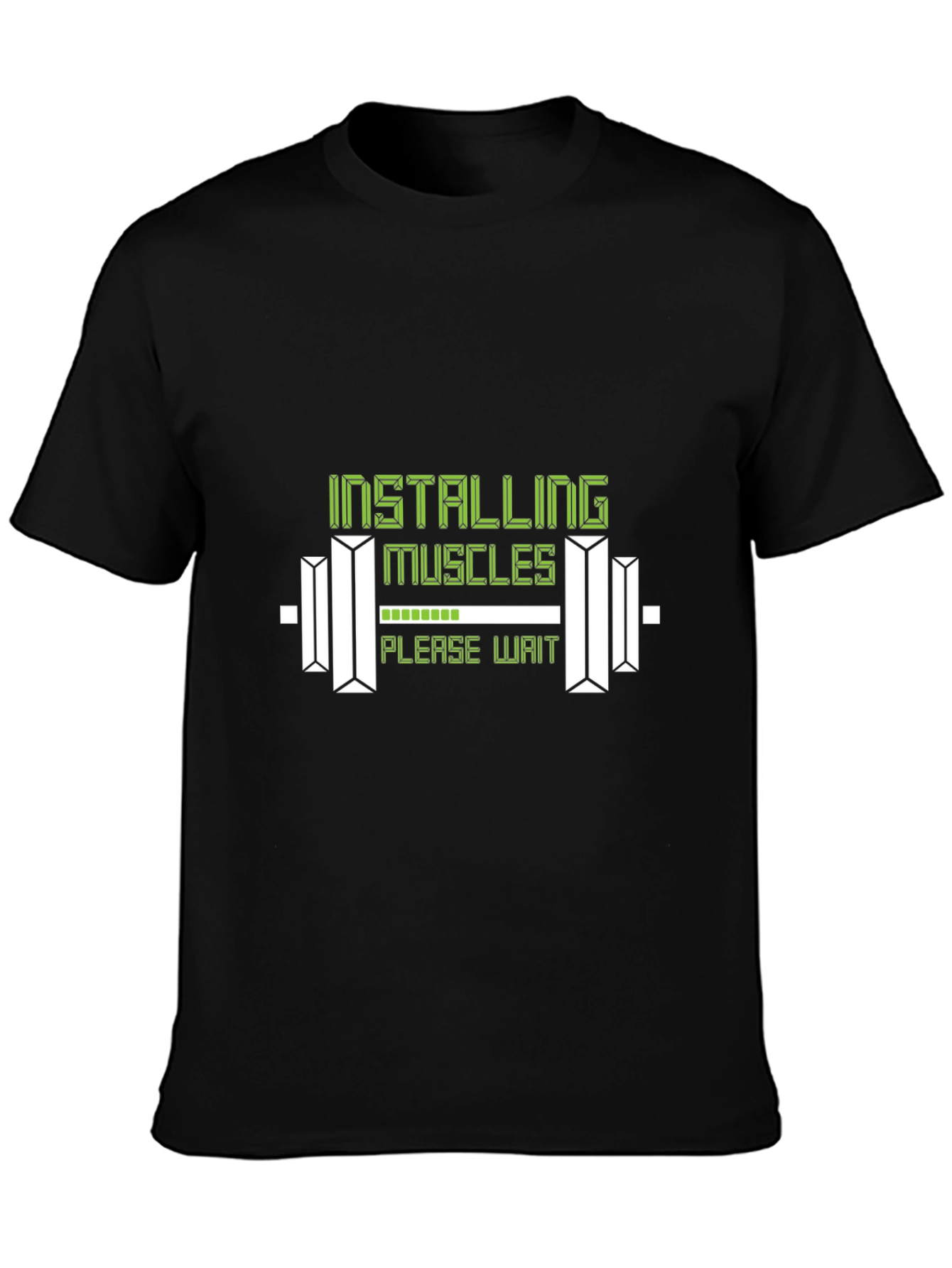 Installing Muscles Graphic Tee - Gym Humor