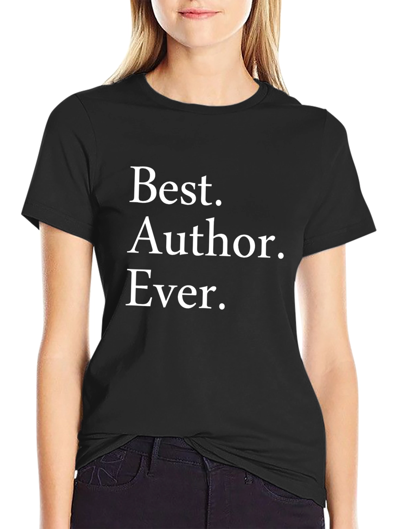 Best Author Ever Black T-Shirt