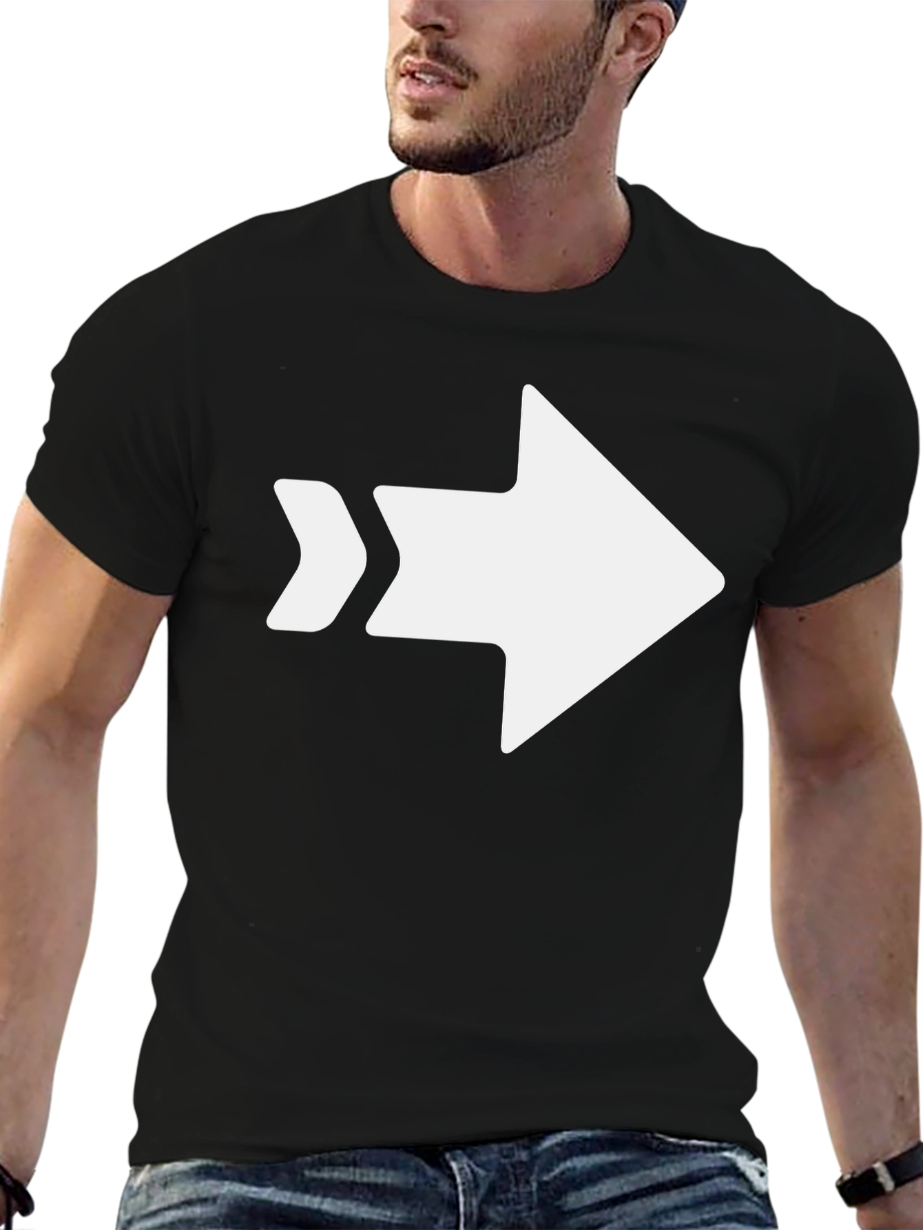 Arrow Graphic Black T-Shirt