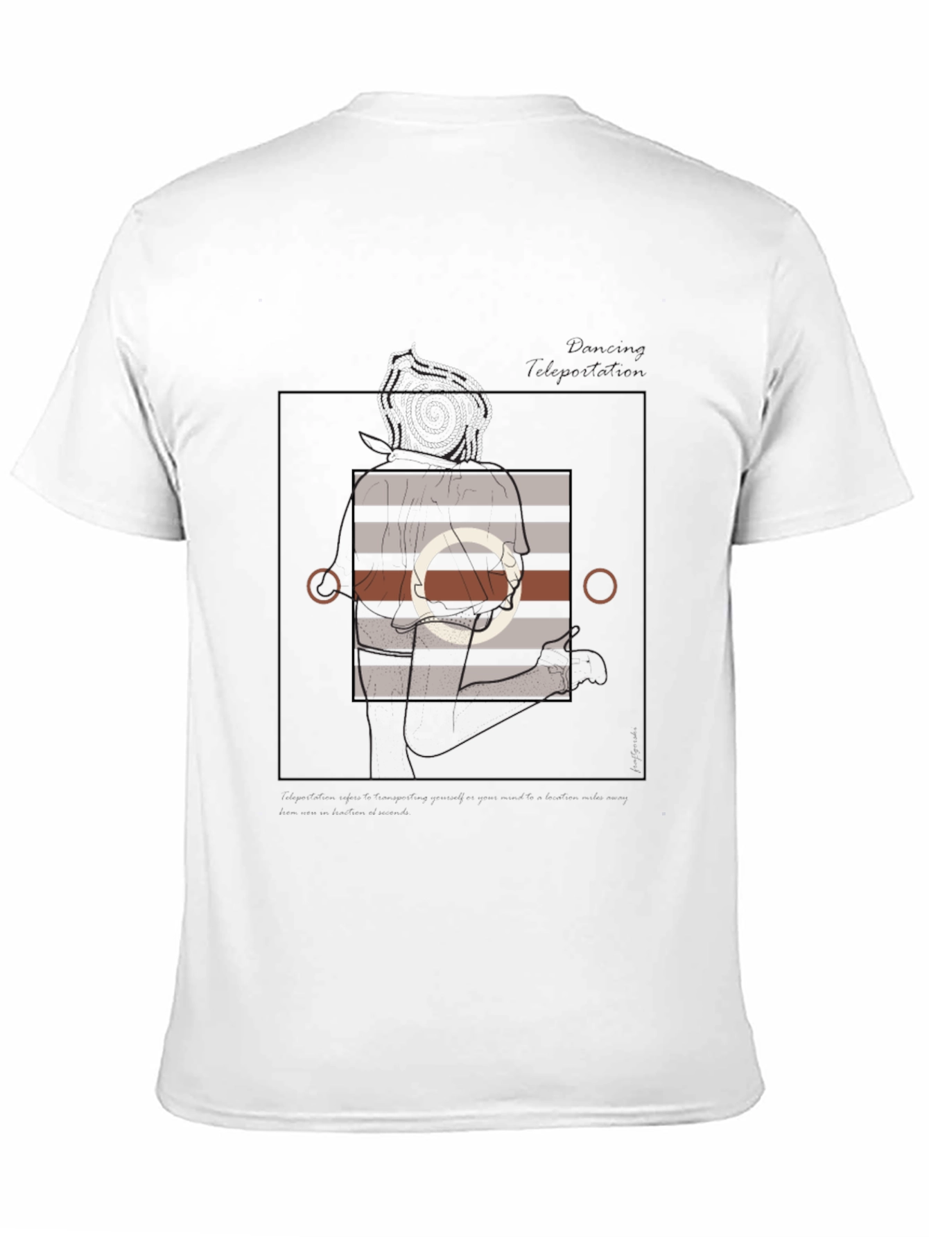 Abstract Graphic Print T-Shirt - Modern Style