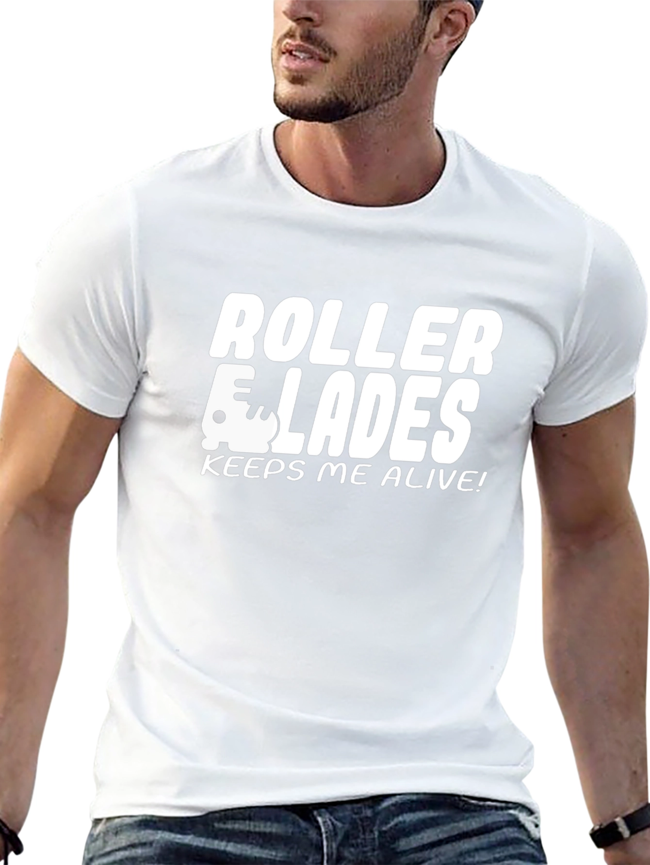 Roller Blades Keeps Me Alive! Graphic T-Shirt