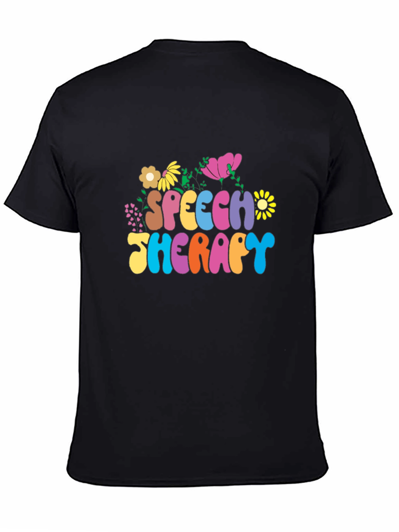 Speech Therapy T-Shirt with Floral Design