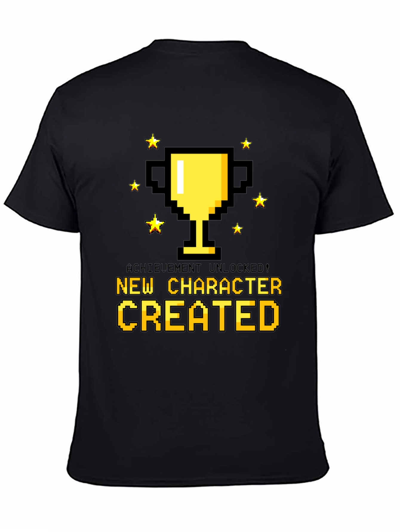 Achievement Unlocked Pixel T-Shirt - New Character Created!