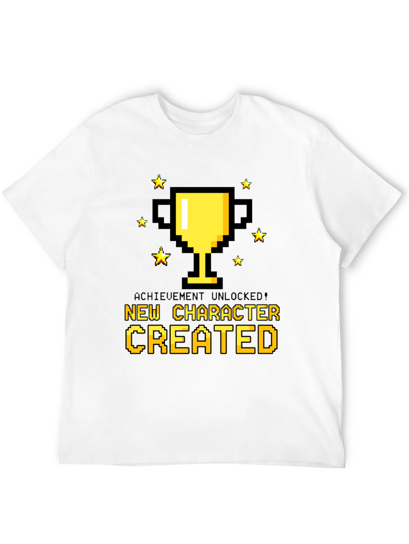 Achievement Unlocked Pixel T-Shirt - New Character Created!