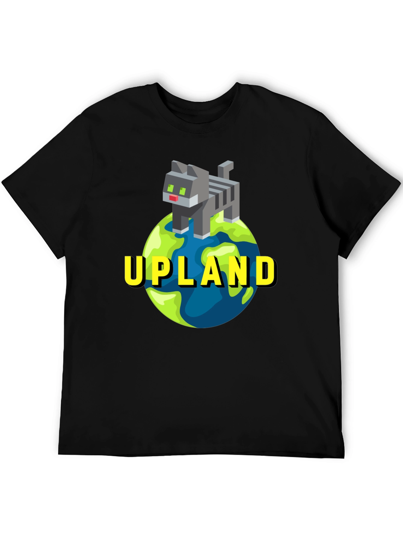 Upland Cat on Globe T-Shirt