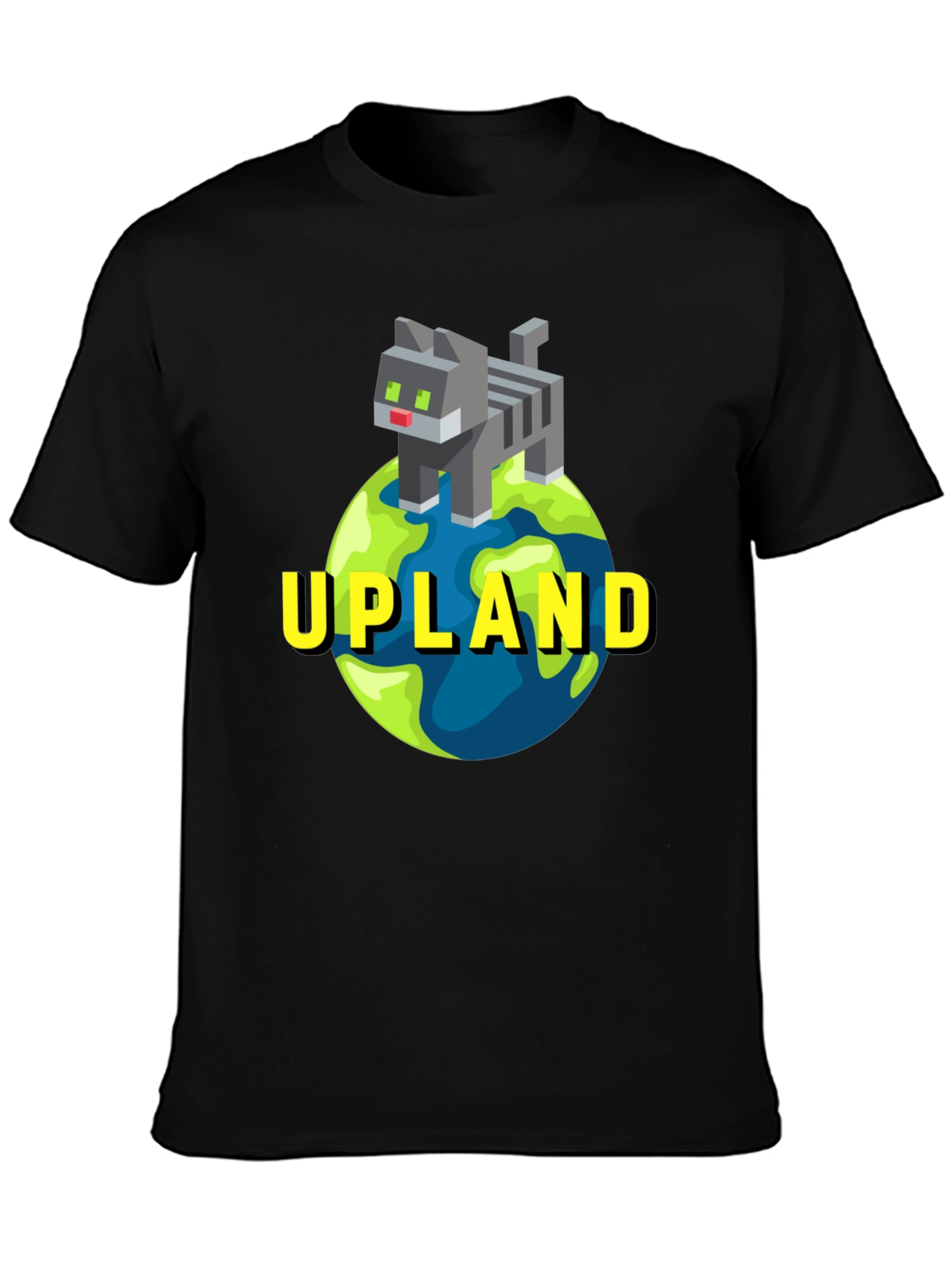 Upland Cat on Globe T-Shirt