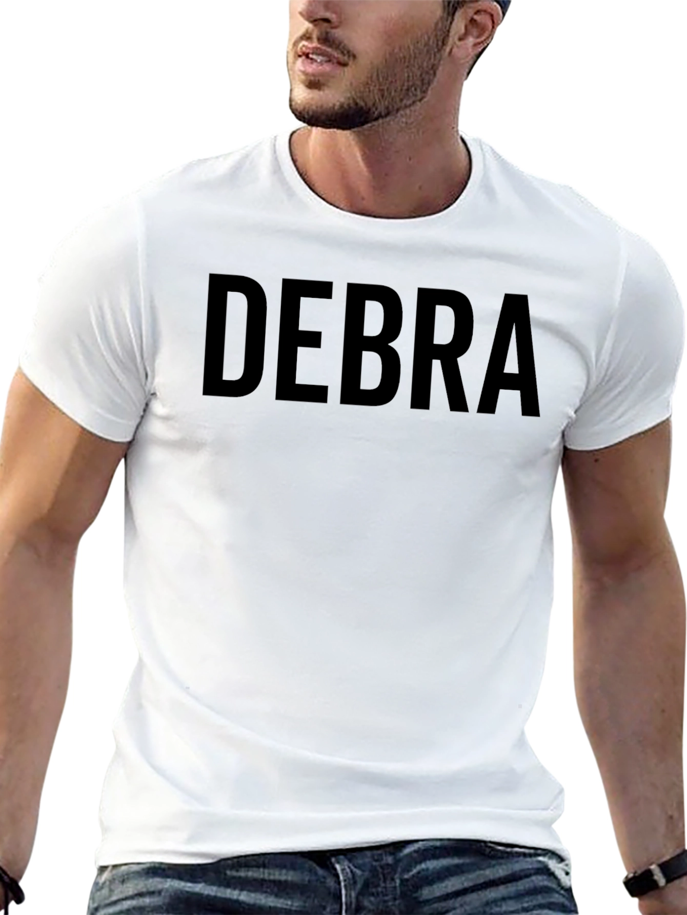 Debra T-Shirt - Black Crew Neck Tee