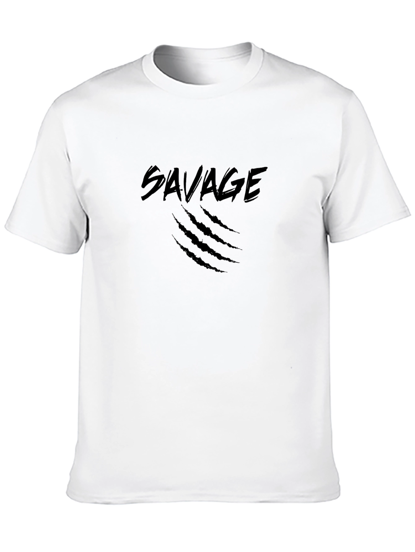 Savage Black T-Shirt - Claw Mark Design