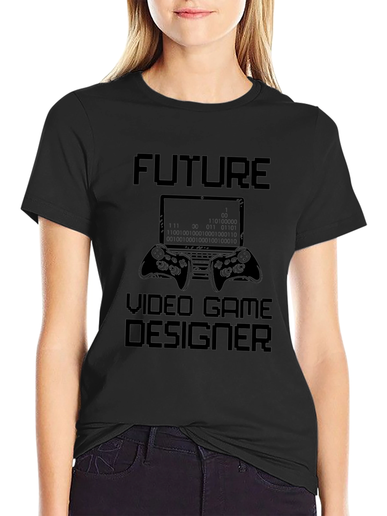 Future Video Game Designer Black Graphic Tee
