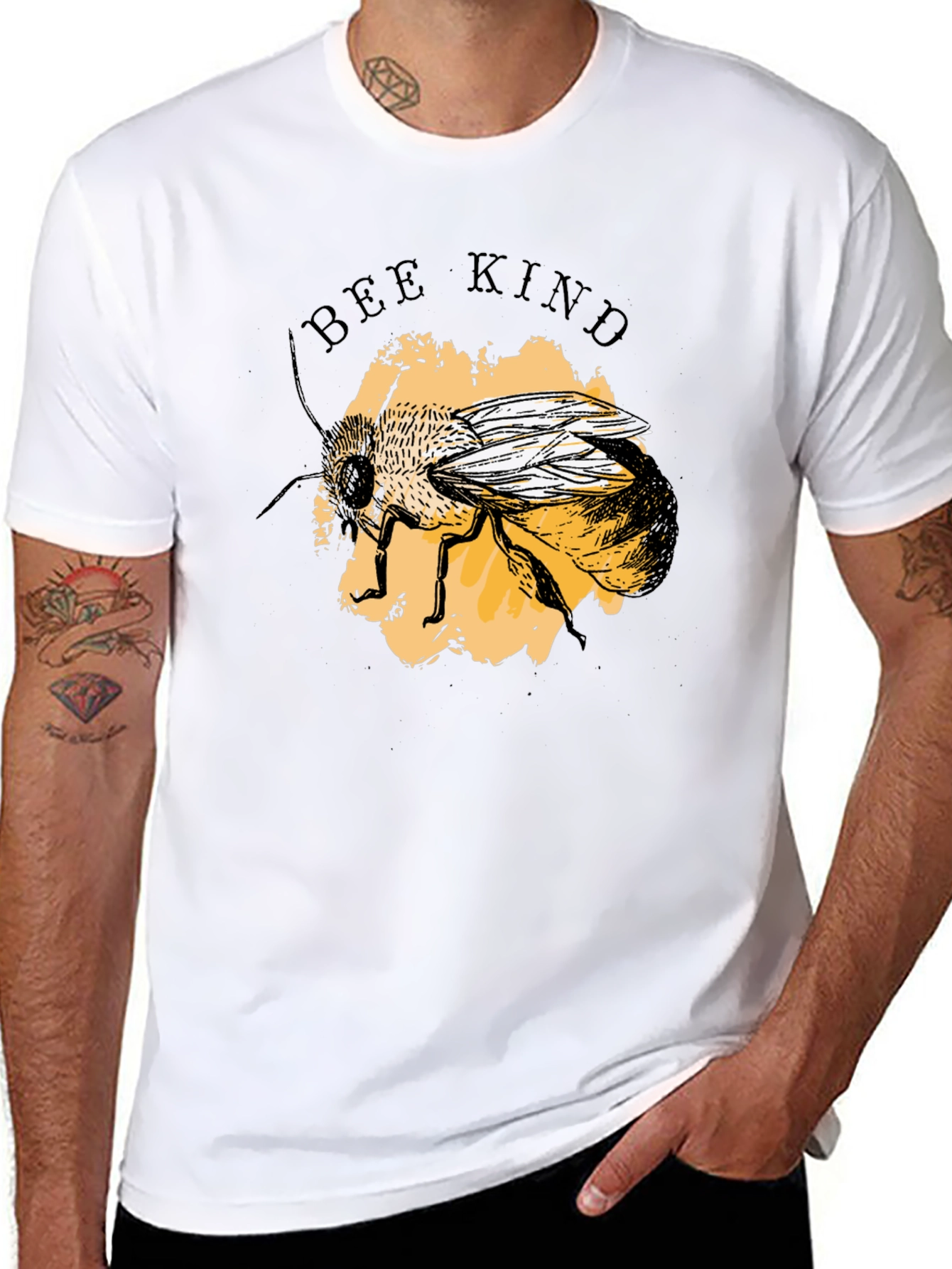 Bee Kind Black Graphic Tee - Unisex