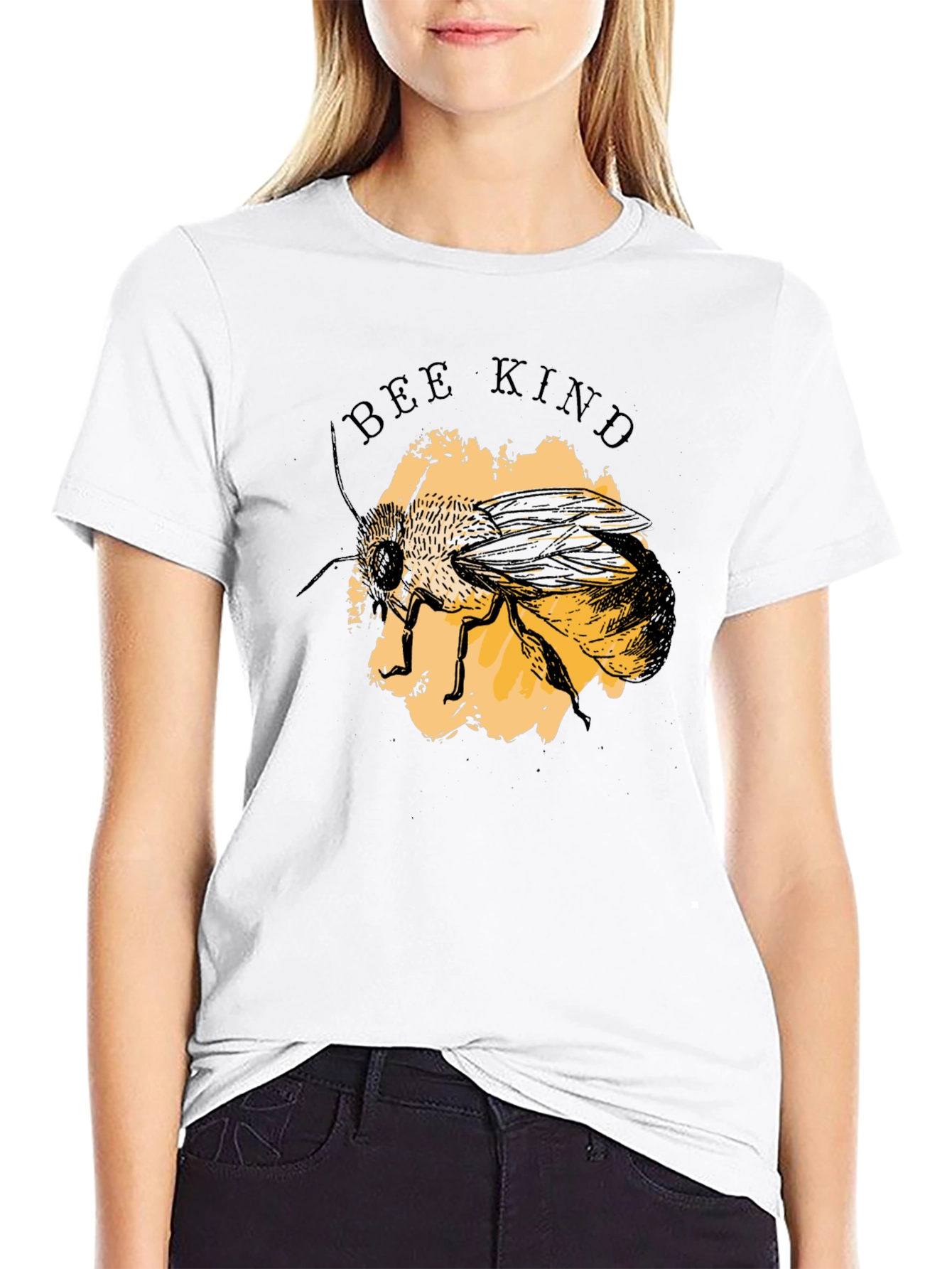 Bee Kind Black Graphic Tee - Unisex